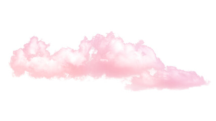 PNG pink cloud sticker, aesthetic design in transparent background