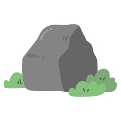 Rock And Grass