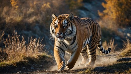 Fototapeta premium tiger in the jungle | tiger in the forest