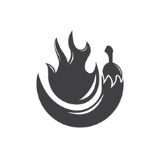 spicy chili icon vector element design template