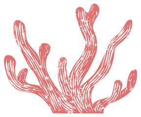 Png coral reef printmaking transparent © Rawpixel.com