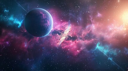 Planet Amidst Twin Trails