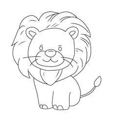 coloring lion