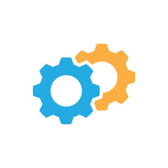 Gear logo vector template symbol design