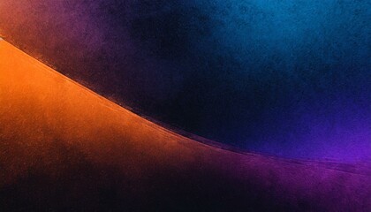 Harmonic Tides: Blue Orange Purple Black Grainy Gradient