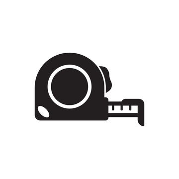 recommend clip art: measuring tape icon with outline style