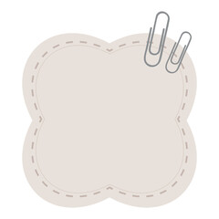 Gray bubble shaped reminder note sticker design element