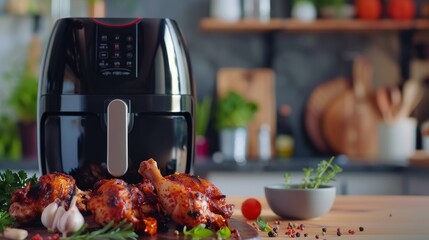 chicken grilled in air fryer with herbs