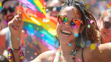 Boston Pride Parade, celebrating LGBTQ+ rights and diversity with parades and festivals