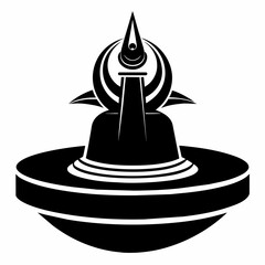 illustration of a rocket Lord Shiva   Vector Illustration 