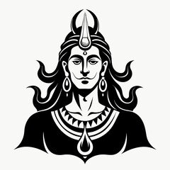 Lord Shiva    Vector Illustration 