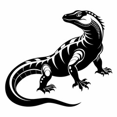 bearded dragon lizard   Vector Illustration