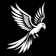 eagle with wings   Vector Illustration