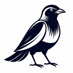 bird on a branch   Vector Illustration