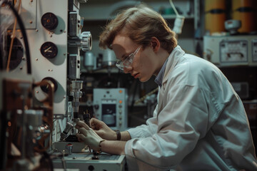 Researchers Working in a Sterile Laboratory Environment