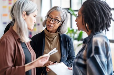 Multigenerational Female Team Collaboration