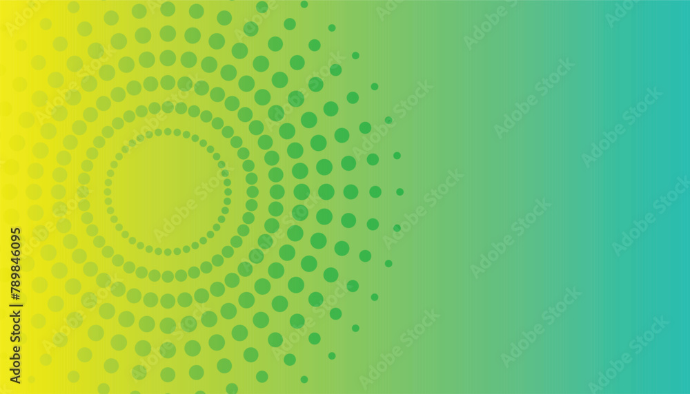 Aufkleber business minimal background with halftone circle frame, green abstract vector business banner, abstr