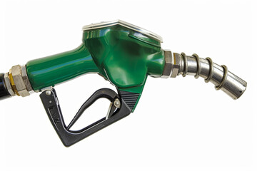 Fuel pump nozzle isolated on a white background