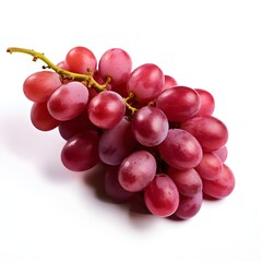 Fototapeta premium AI generated Bunch of red grapes isolated on transparent background Pro PNG 
