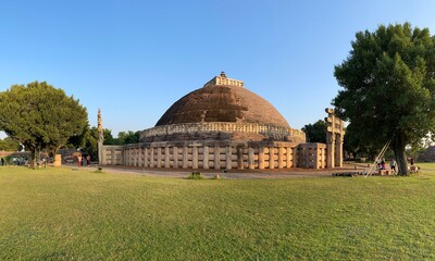 Sanchi Stupa, Madhya Pradesh, India - A UNESCO world heritage site	