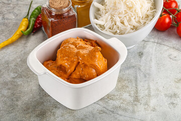 Indian cuisine - chicken butter masala