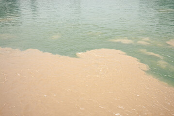 This is a wonder of the confluence of two rivers taken at Chaotianmen Wharf in Chongqing, where the...