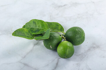 Fresh juicy ripe green lime