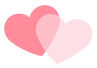 Pink heart png shape collage element, cute pastel valentine’s clipart