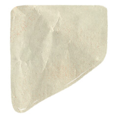 Beige shape png sticker, abstract paper textured in earth tone