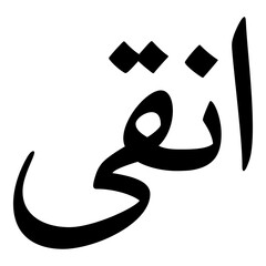 Anqa Muslim Girls Name Naskh Font Arabic Calligraphy