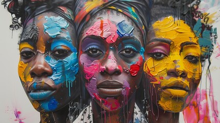 Fototapeta premium Johannesburg Art Fair, highlighting contemporary African art and artists
