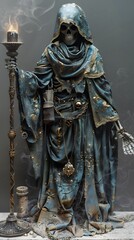 Fototapeta premium skeleton mage magic