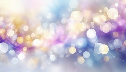 Whispers of Silver and Pale Pink: Abstract Bokeh Harmony - obrazy, fototapety, plakaty