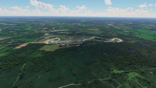 Aerial shot of Circuit Assen. Netherlands