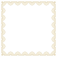Lace floral frame png transparent, gold elegant fabric design