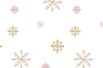 Snowflakes pattern background png transparent, Christmas doodle in gold