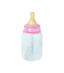 Baby milk bottle for baby girl