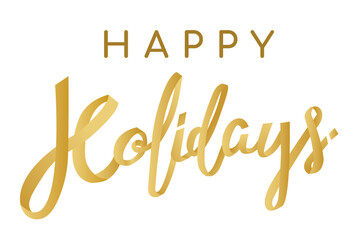 Happy Holidays png sticker, festive greeting typography