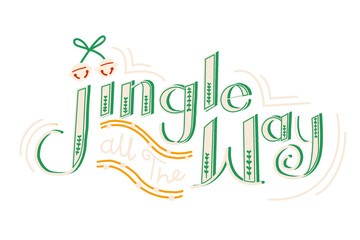 Cute Christmas png sticker typography, festive design