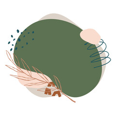 Memphis earthtone png clipart, sticker design, transparent background