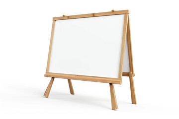 empty white board on white background, for letter education  