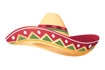Mexican Sombrero png sticker, hat transparent background