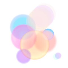 Colorful bokeh lights png on transparent background