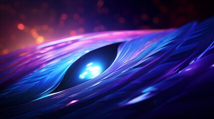 Bright and colorful light blur illustration in wheel wave style,dark blues and purples