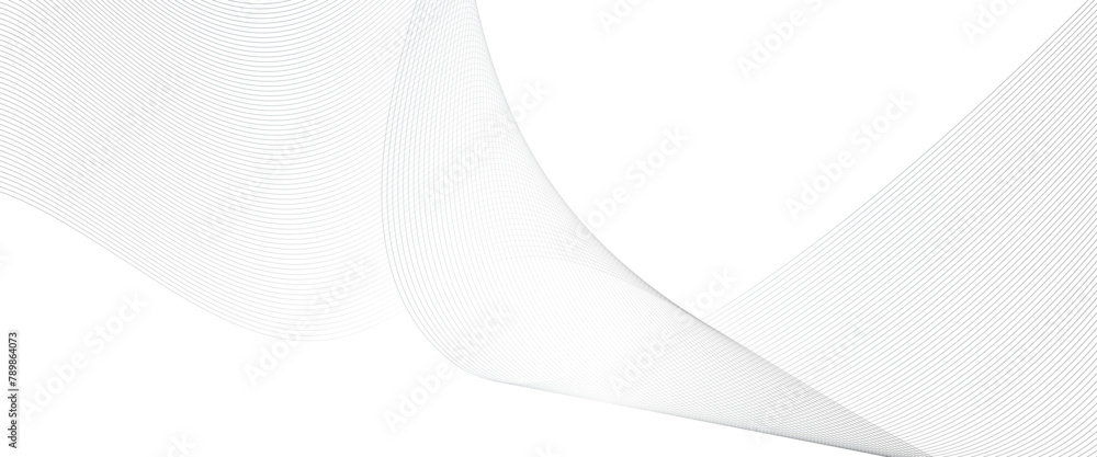 Poster vector abstract grey, white smooth element swoosh speed wave curve and wave lines in motion, smooth 