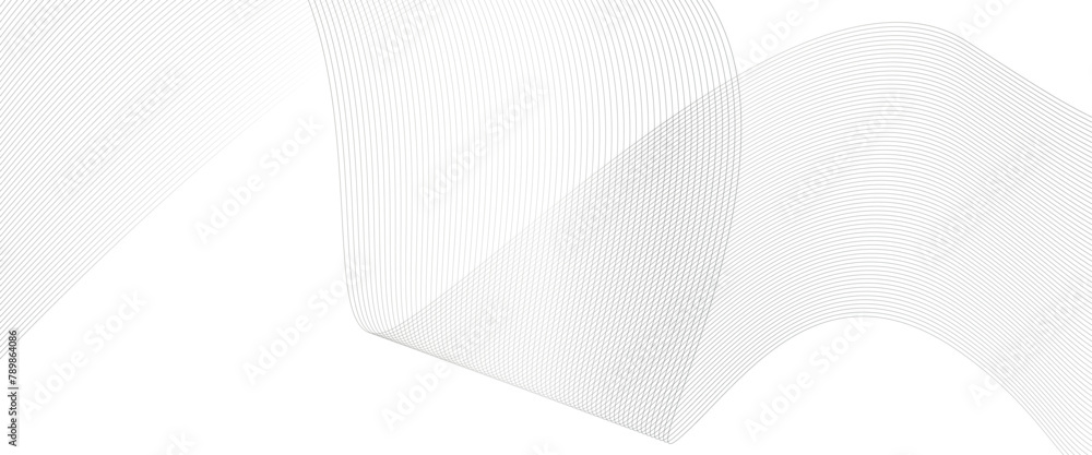 Poster vector abstract grey, white smooth element swoosh speed wave curve and wave lines in motion, smooth 