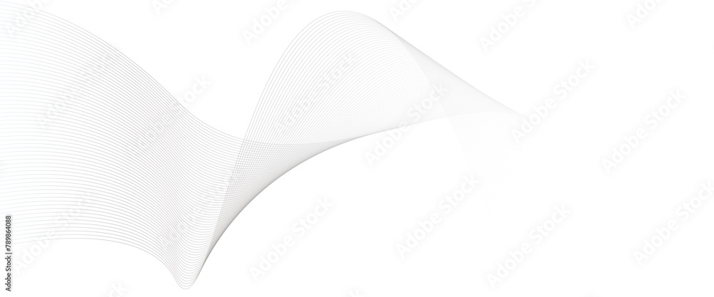 Poster vector abstract grey, white smooth element swoosh speed wave curve and wave lines in motion, smooth 