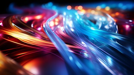 Optical Fiber, Line Art, Zoomed Shoot