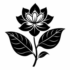 Silhouette of a flower