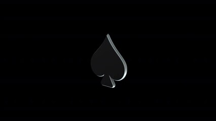 Transform your content with spectacular animated visuals of spade playing cards. Ideal for gaming videos and tutorials